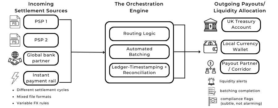 How a Settlement Orchestration Layer Works Across Multiple Rails