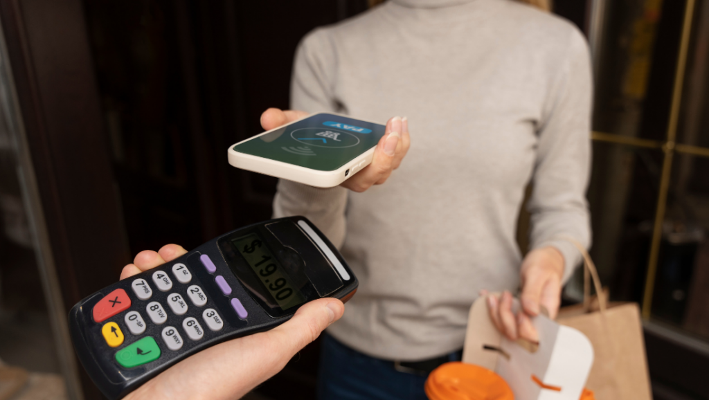 Illustration showing how instant payments move money in real time while shifting operational risk to merchants.