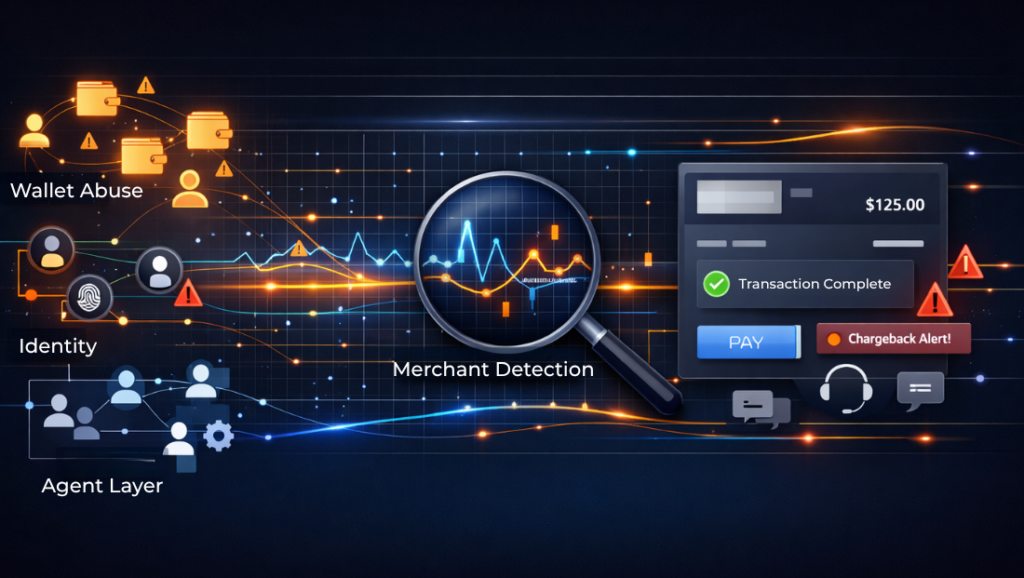 Mobile money fraud in Africa showing wallet abuse, agent-layer exposure and identity weak points affecting merchant payment trust